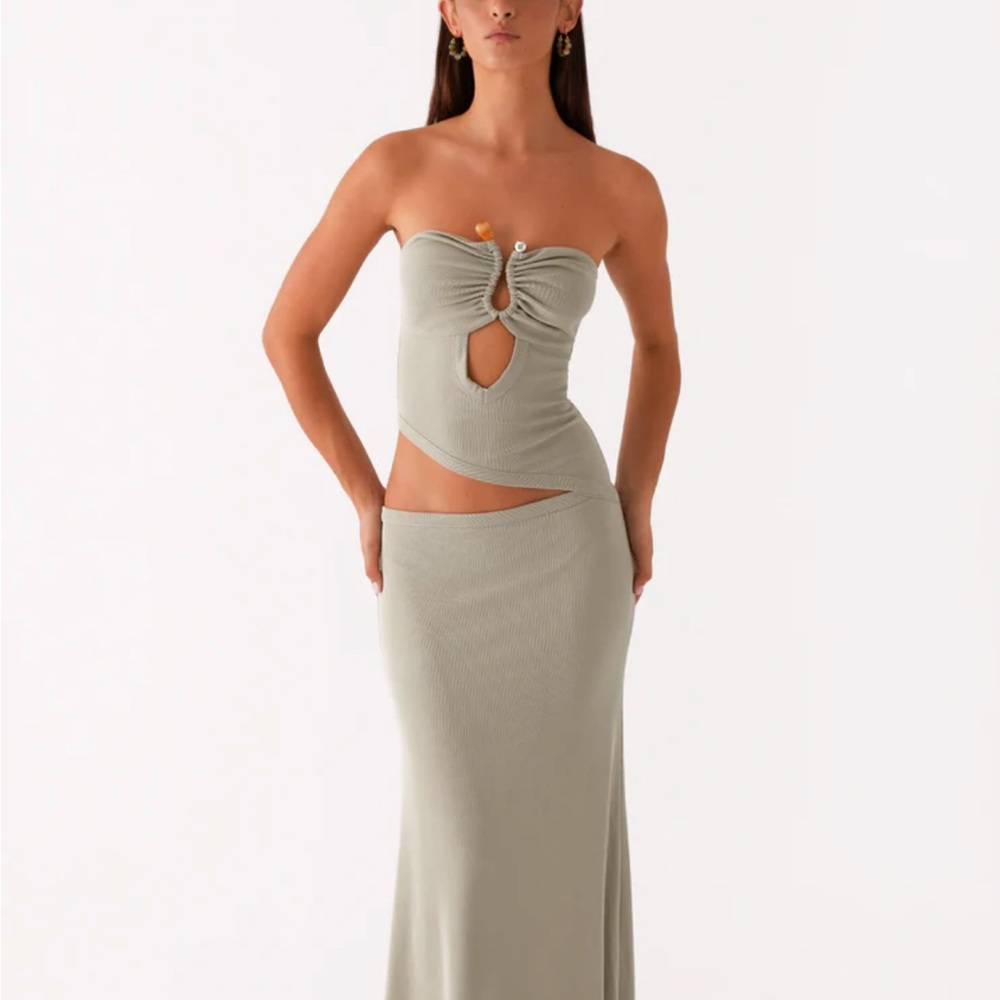 Peppermayo Light Gray Skirt Set